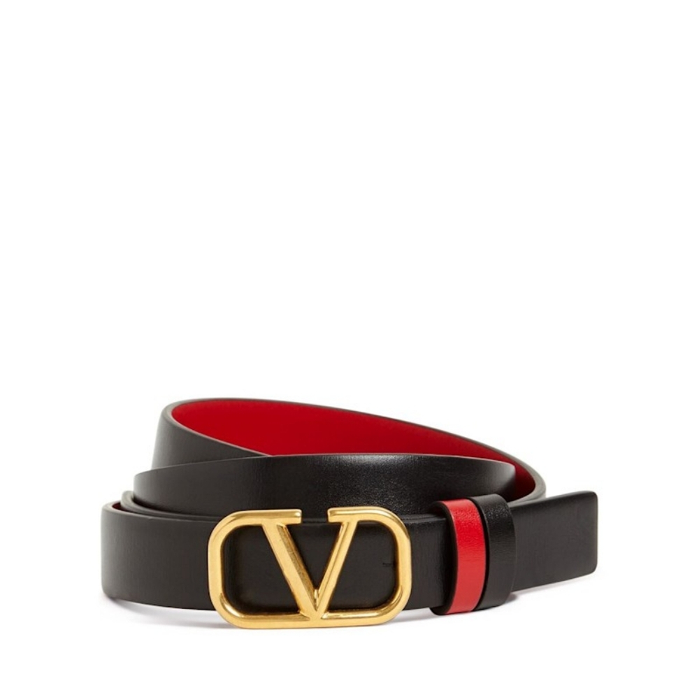 ☆NWT☆ Valentino Garavani 2cm V Logo Signature leather belt 90 CM